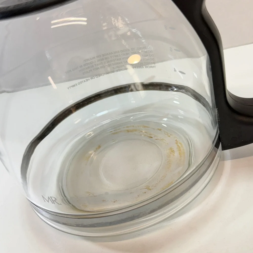 Mr Coffee Replacement Carafe 12 Cup‎ Clear Black Glass Coffee Pot PL12 OEM Part